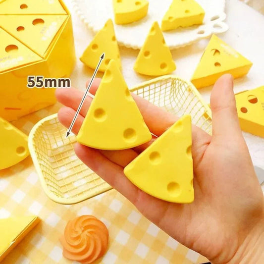 Easy To Clean Cheese-shaped Eraser Shivay Gifting pitara
