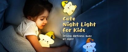 Star Smile Tapping Silicone Lamp Shivay Gifting pitara