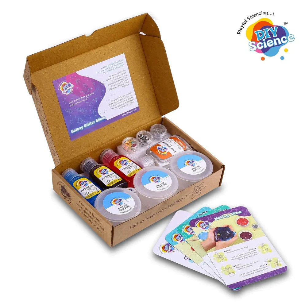 Diy Science Galaxy Glitter Slime Kit Shivay Gifting pitara