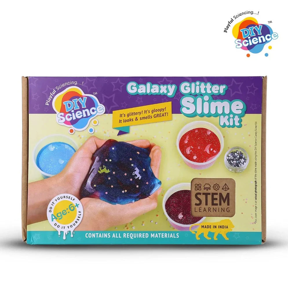 Diy Science Galaxy Glitter Slime Kit Shivay Gifting pitara