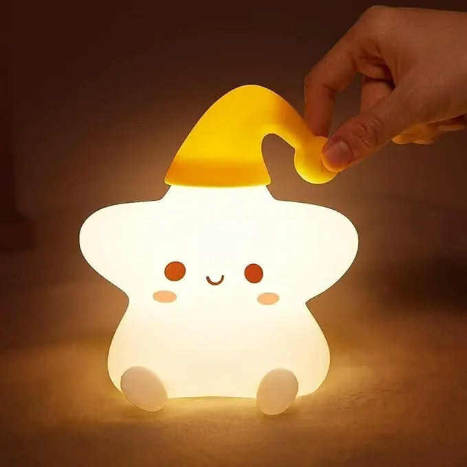 Star Smile Tapping Silicone Lamp Shivay Gifting pitara