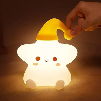 Star Smile Tapping Silicone Lamp Shivay Gifting pitara