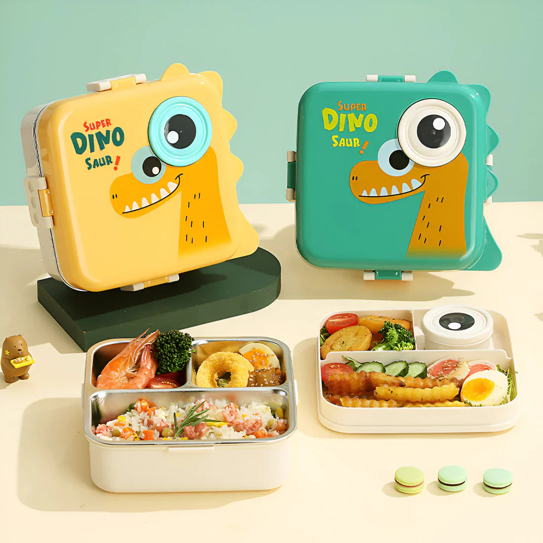 Carnival Supar Dinosaur Lunch Box - Roar into Lunch! Shivay Gifting pitara