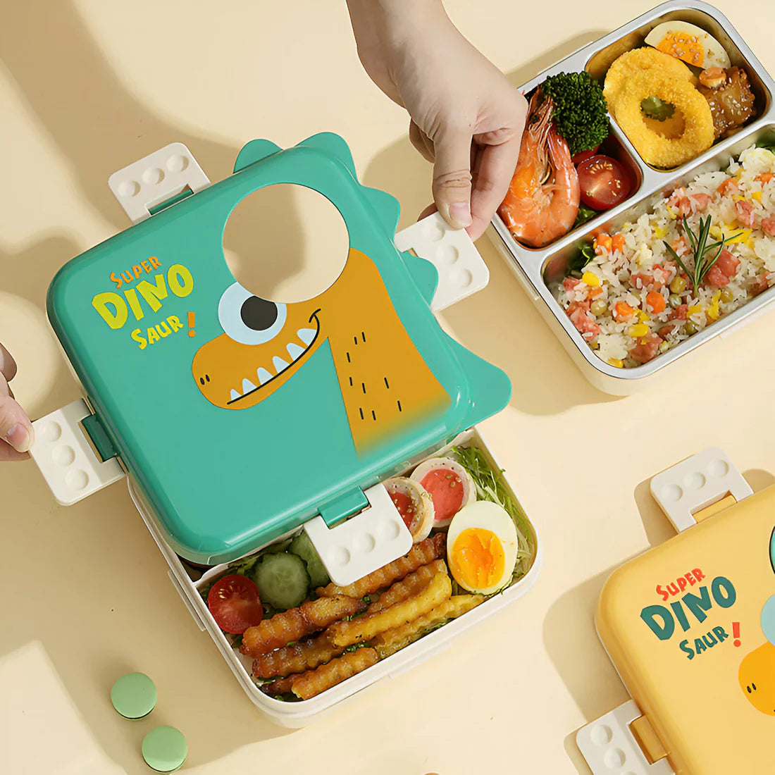 Carnival Supar Dinosaur Lunch Box - Roar into Lunch! Shivay Gifting pitara