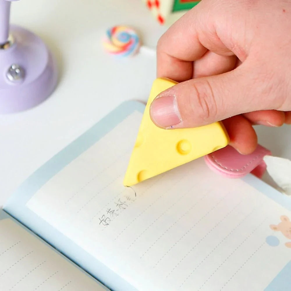 Easy To Clean Cheese-shaped Eraser Shivay Gifting pitara