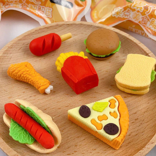 Pack of Fast food Erasers Shivay Gifting pitara