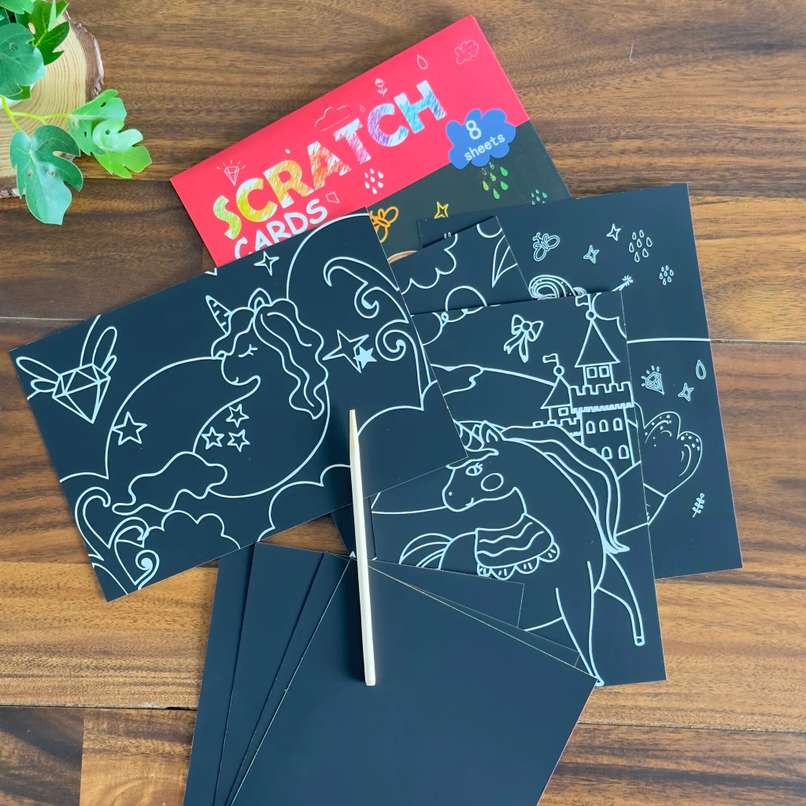 Kids' Painting Fun Scratch Cards  Shivay Gifting pitara