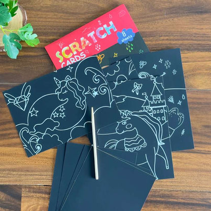 Kids' Painting Fun Scratch Cards  Shivay Gifting pitara