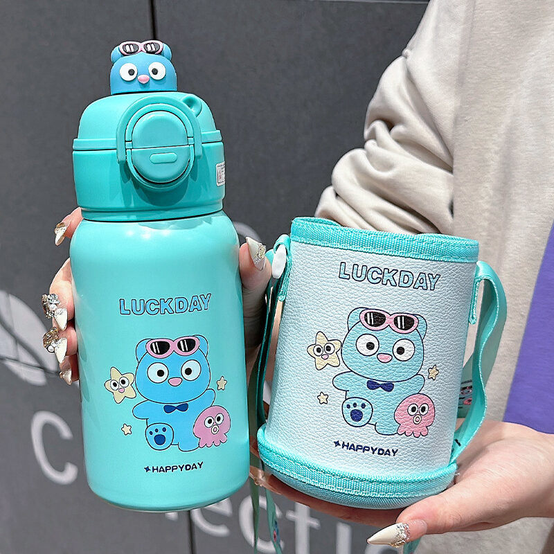 Korean Pop-Up Sipper – LuckyBear Edition Shivay Gifting pitara