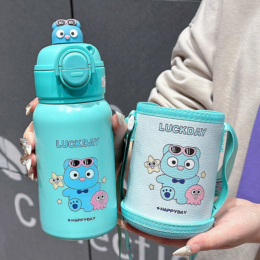 Korean Pop-Up Sipper – LuckyBear Edition Shivay Gifting pitara