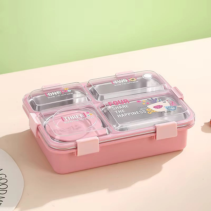 Premium Stainless Steel Leak-Proof Bento Lunch Box Shivay Gifting pitara