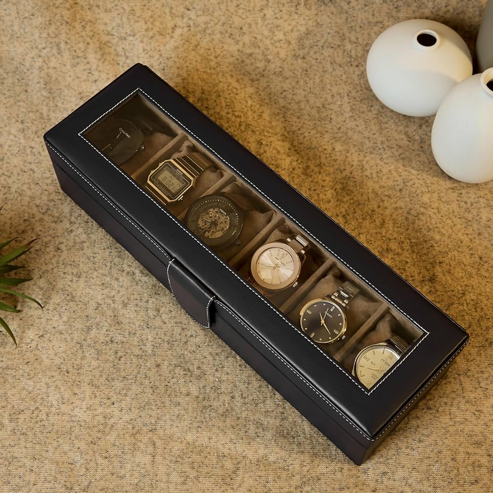 Leather Watch Box Organizer Shivay Gifting pitara