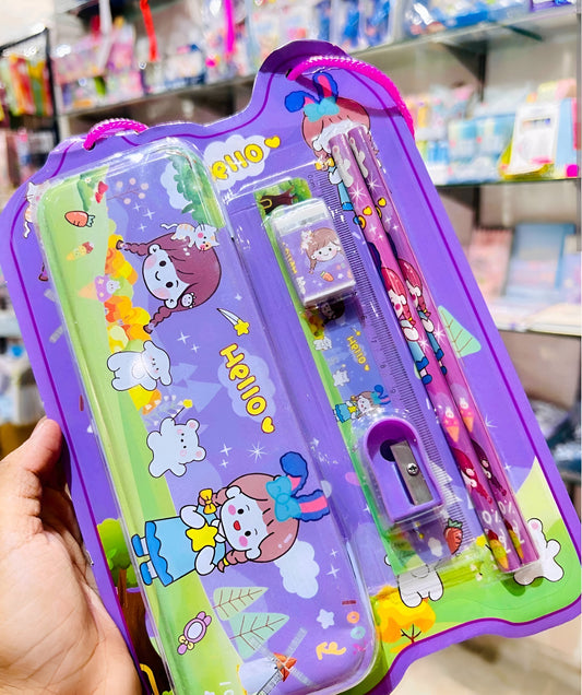 Cartoon girl stationery kit Shivay Gifting pitara