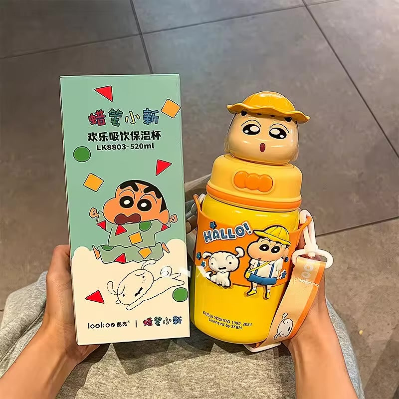Shinchan 3D Head Premium Insulated Sipper Shivay Gifting pitara