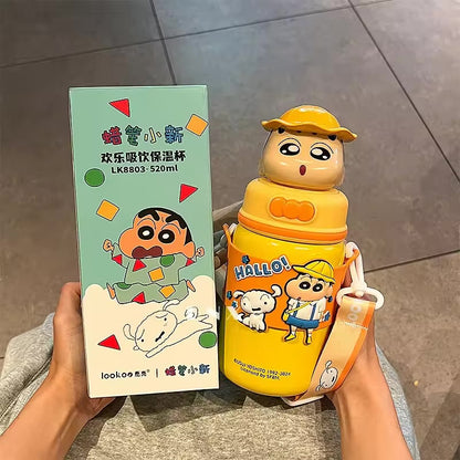 Shinchan 3D Head Premium Insulated Sipper Shivay Gifting pitara