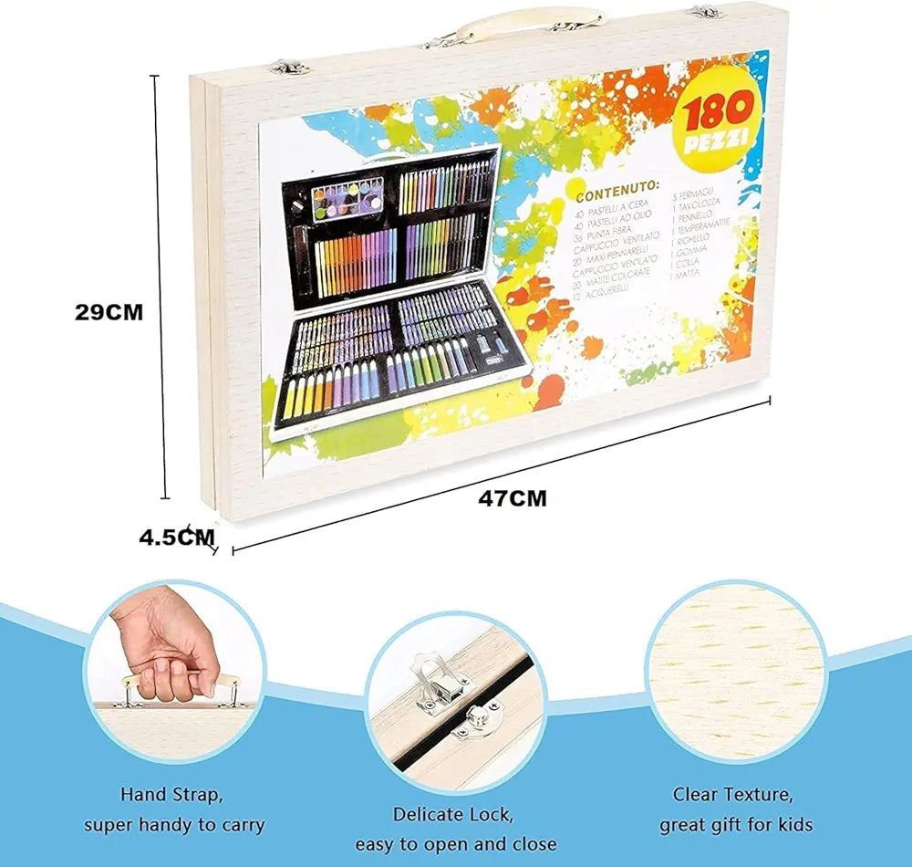 180 Piece Deluxe Painting Drawing Kit Shivay Gifting pitara