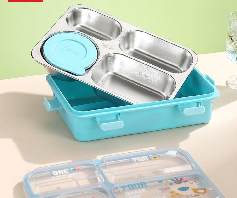 Premium Stainless Steel Leak-Proof Bento Lunch Box Shivay Gifting pitara