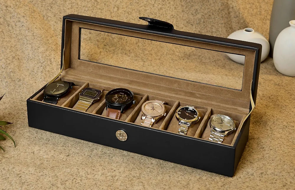 Leather Watch Box Organizer Shivay Gifting pitara
