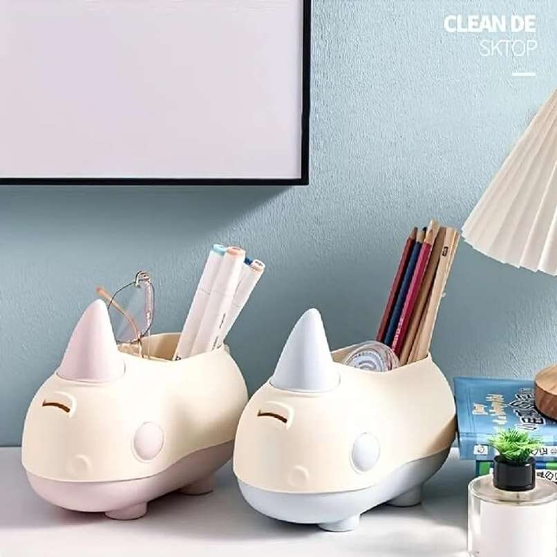 Rhino Plastic Pen Holder Shivay Gifting pitara