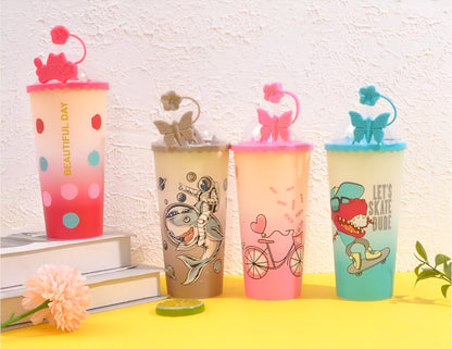 Funky straw tumblers Shivay Gifting pitara