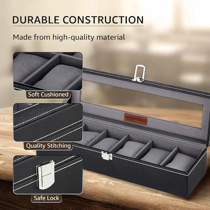 Leather Watch Box Organizer Shivay Gifting pitara