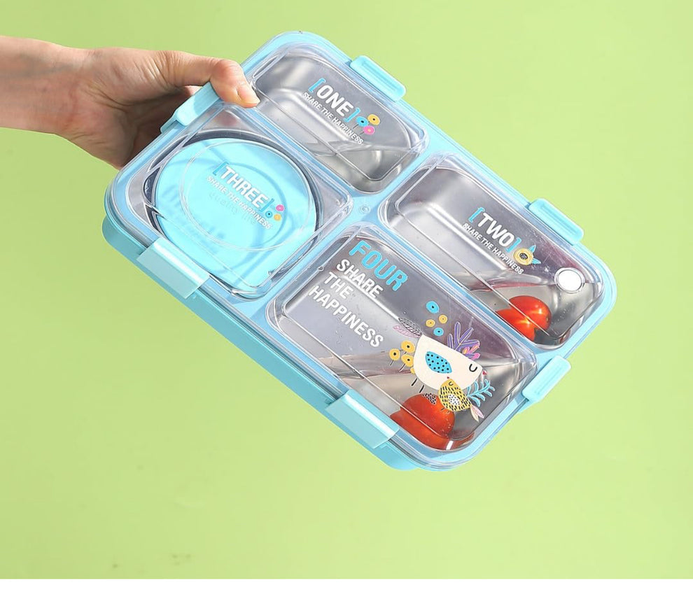 Premium Stainless Steel Leak-Proof Bento Lunch Box Shivay Gifting pitara