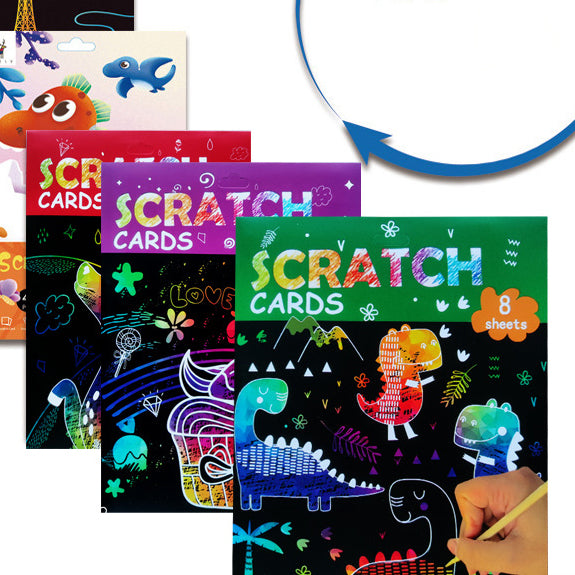 Kids' Painting Fun Scratch Cards  Shivay Gifting pitara