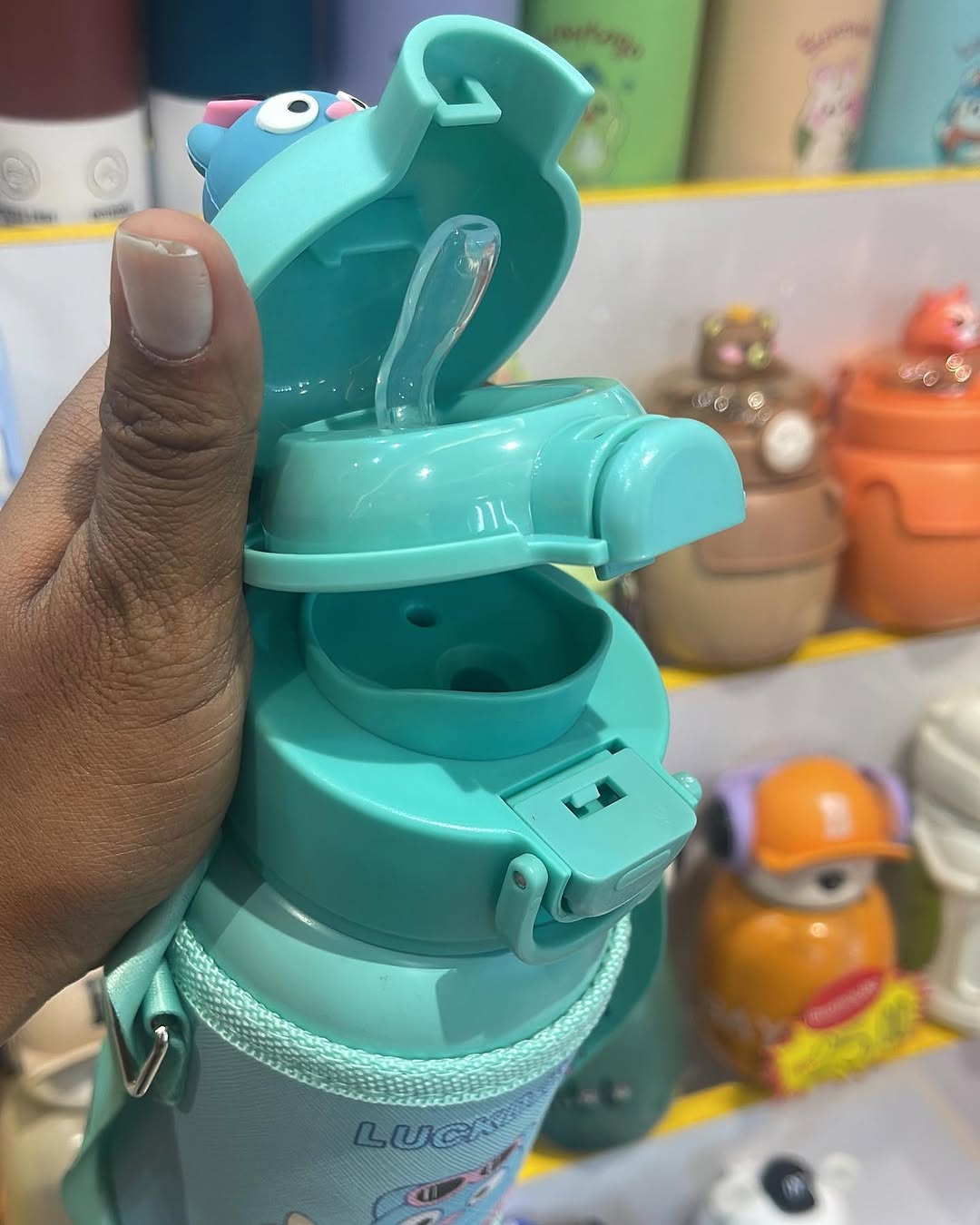 Korean Pop-Up Sipper – LuckyBear Edition Shivay Gifting pitara