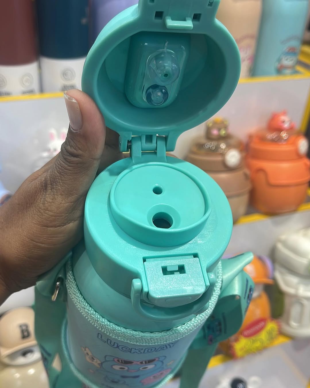 Korean Pop-Up Sipper – LuckyBear Edition Shivay Gifting pitara